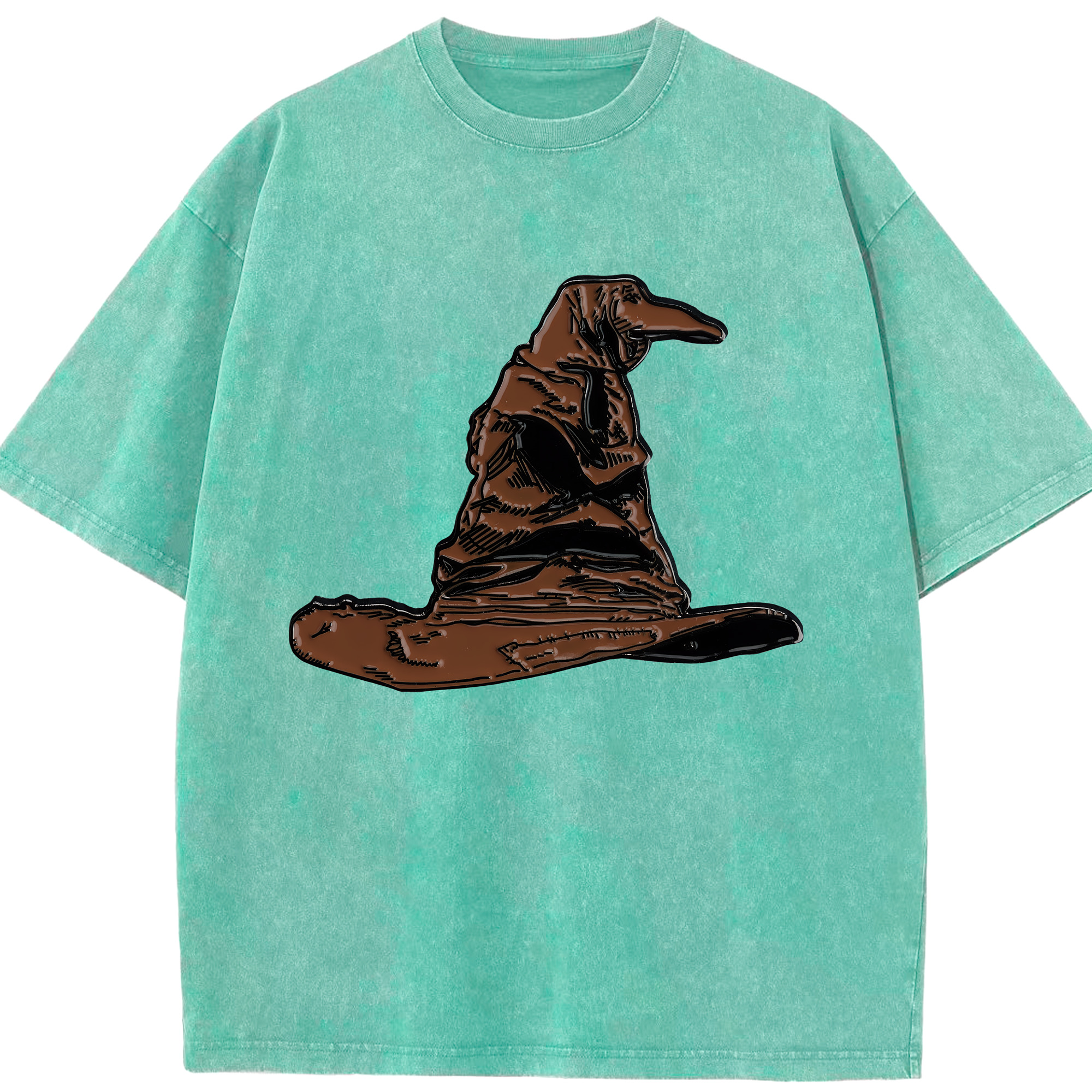 （画像用） Harry Potter ハリー・ポッターシリーズ 綿100% ヴィンテージ風 半袖Tシャツ（フロントプリント）
